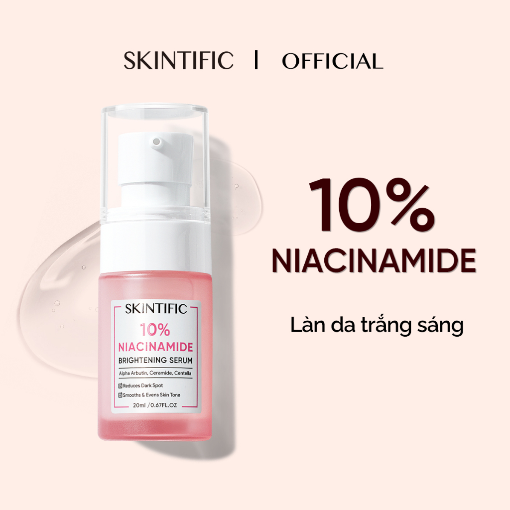 Bộ serum SKINTIFIC gồm Serum Niacinamide 20ml+Serum Retinol 20ml + Serum 2% BHA 20ml+Serum Acid 20ml+SymWhite 377 20ml