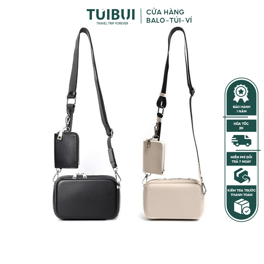 Túi đeo chéo thời trang nam nữ unisex da PU chống nước phong cách Hàn Quốc - TB98