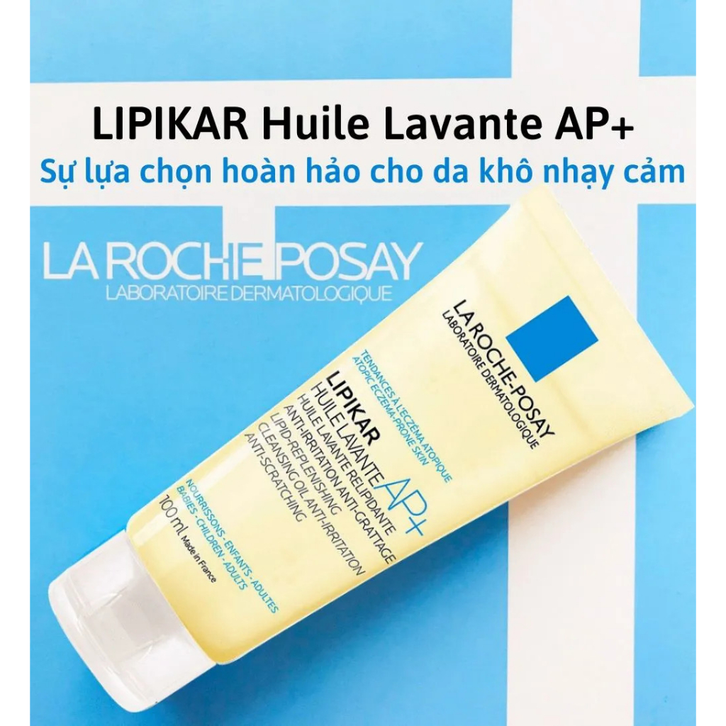 Gel Tắm  Dành Cho Da Nhạy Cảm Dễ Mẩn Ngứa La Roche Posay Lipikar Huile Lavante AP+ 100ML