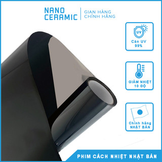 Phim dán kính cách nhiệt nano ceramic Nhật Bản , giấy dán kính phản quang chống nắng