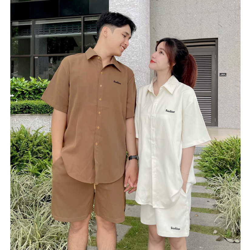 Áo Sơ Mi Ngắn Tay Dáng Rộng Basic/REALITEE BASIC T-SHIRT | BigBuy360 - bigbuy360.vn