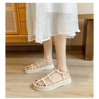 Giày đế độn - giày alex sara bánh mì dây rọ dây thanh mảnh cao 4p