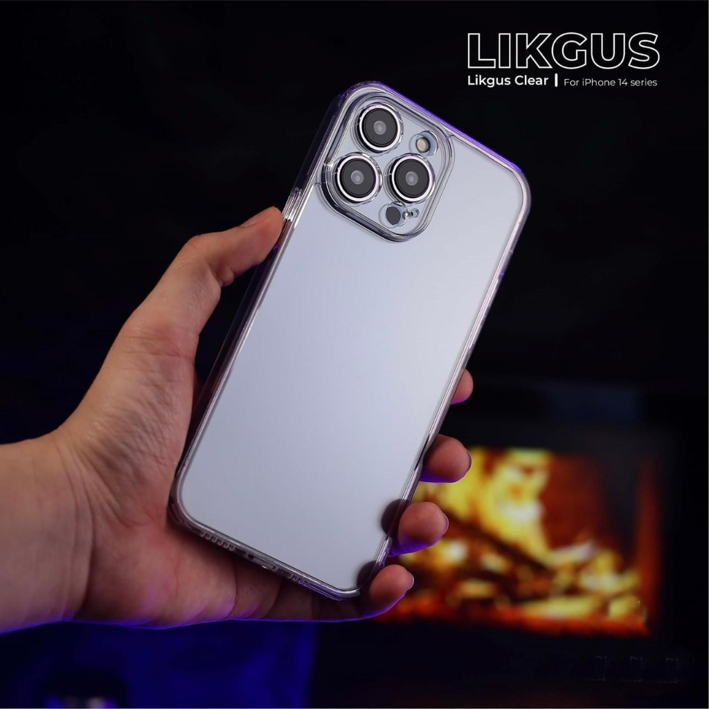 Ốp lưng kính trong suốt bảo vệ vệ camera LIKGUS Clear Case Cho IPhone 15 Pro max , 14 Plus ,11 ,12 , 13 , XS Max