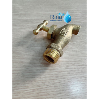 Vòi đồng, vòi đồng tay vặn, khoá nước rumine đồng thau 21 27
