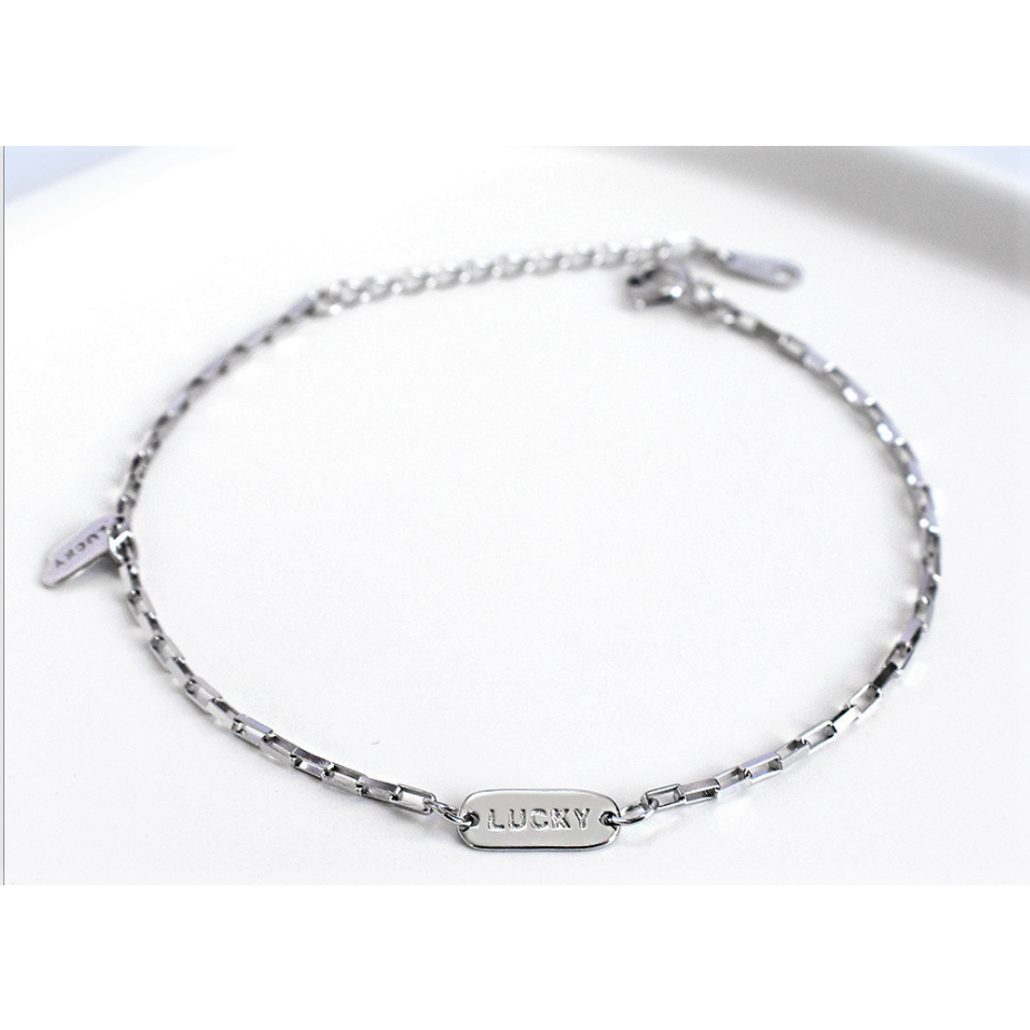 Lắc Tay Bạc Đính Chữ Lucky_Rey27421 - K92500002