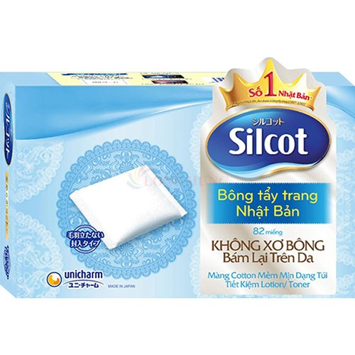 [HB GIFT] Bông tẩy trang Silcot an toàn cho làn da, thân thiện với môi trường (20 miếng/82 miếng)