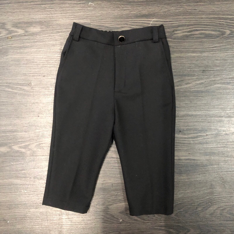 Sét áo somi quần đen cho bé 1 tuổi