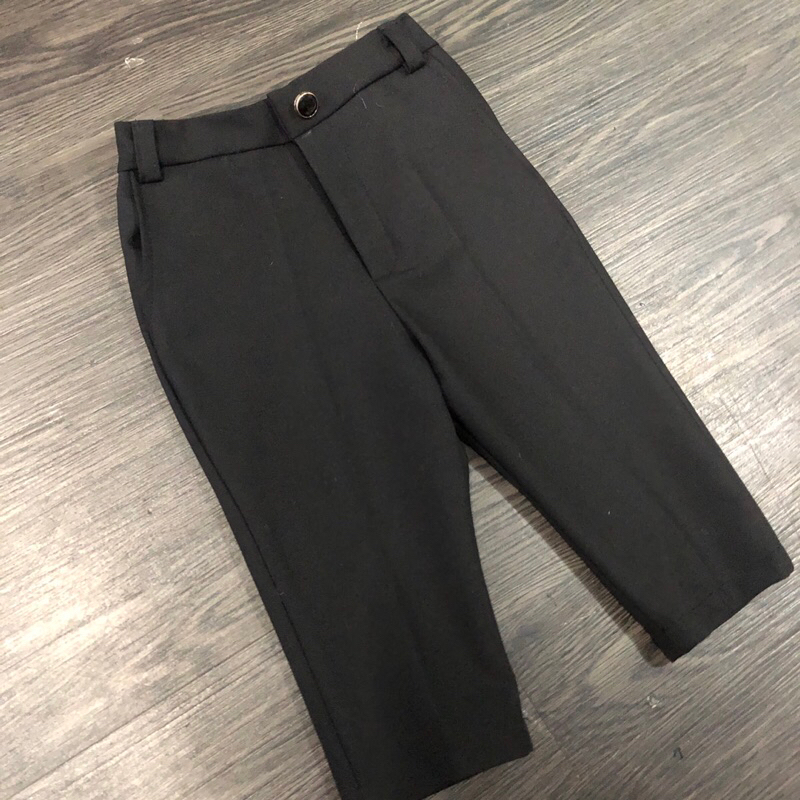 Sét áo somi quần đen cho bé 1 tuổi