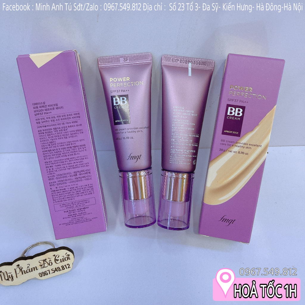 Kem nền BB Cream Power Perfection The Face Shop Chống Nắng SPF 37 ++ Dung Tích 20g [Chính Hãng]