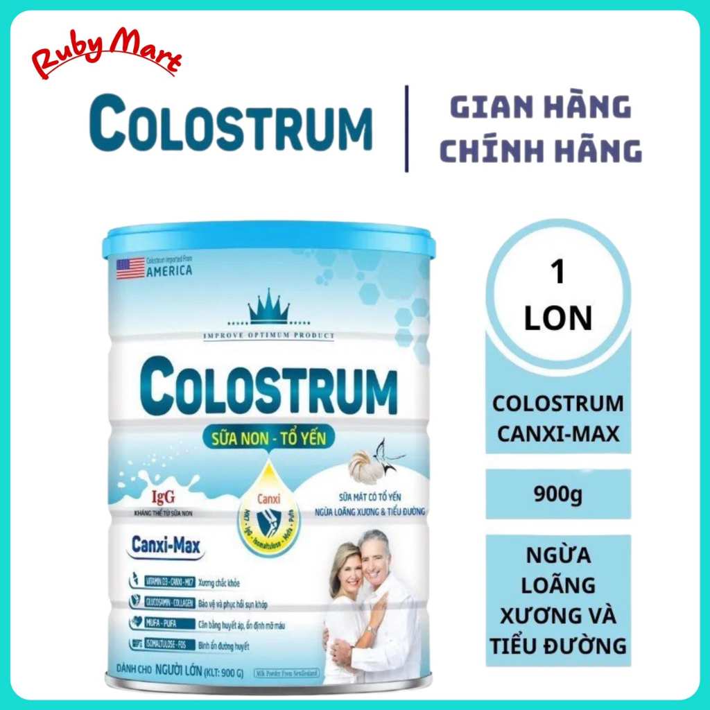 SỮA BỘT COLOSTRUM CANXI MAX LON 900g