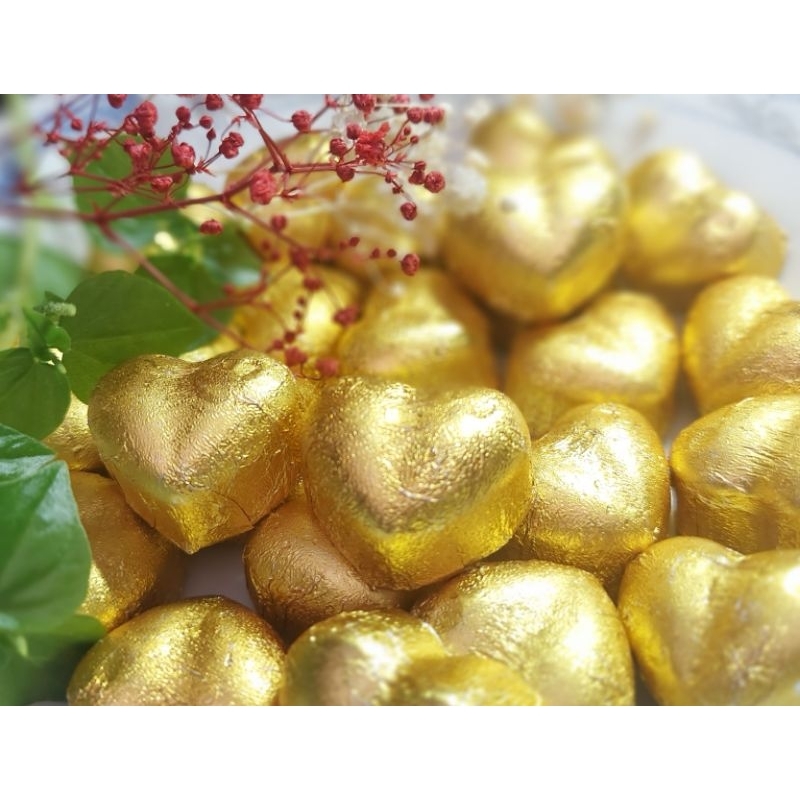 Socola 100 viên trái tim viên 1 viên 8g đen, làm quà tặng, handmade đám cưới, sinh nhật kỷ niệm bạn gái bạn trai