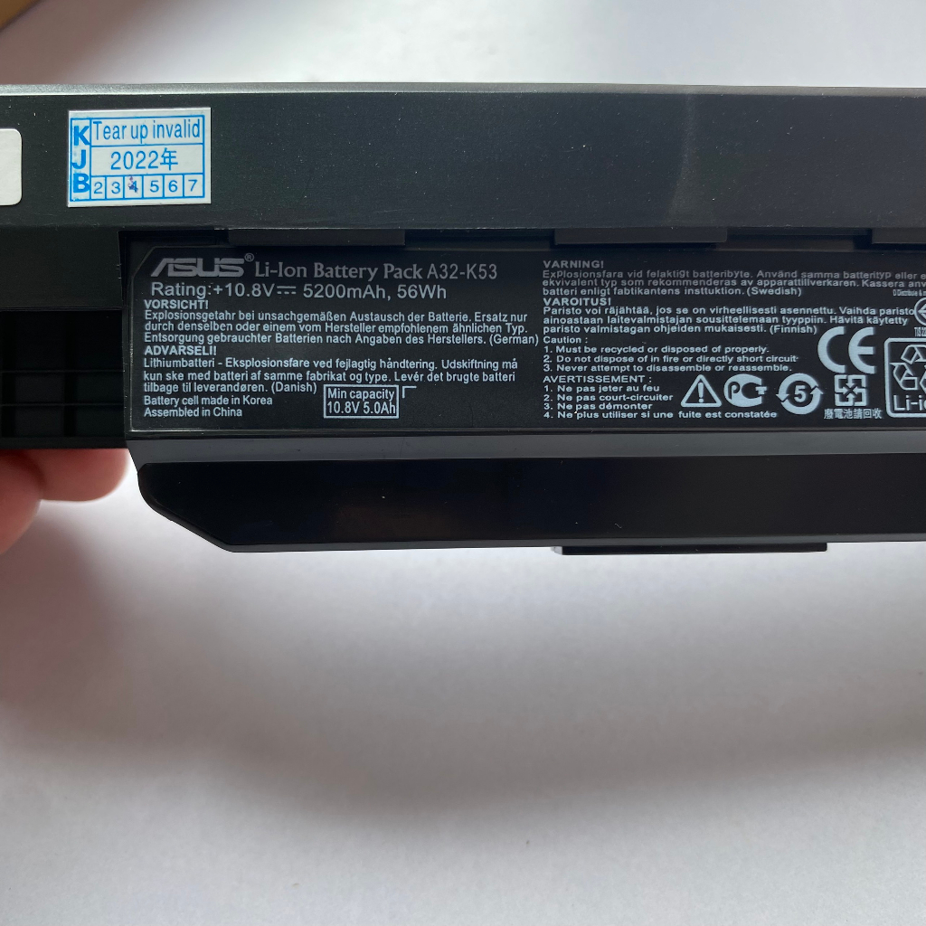 Pin máy tính laptop ASUS K43 K43E K43S X44H K53 K53E X54C X53S X53 K53S X53E tuổi thọ cao chính hãng bảo hành 09 tháng