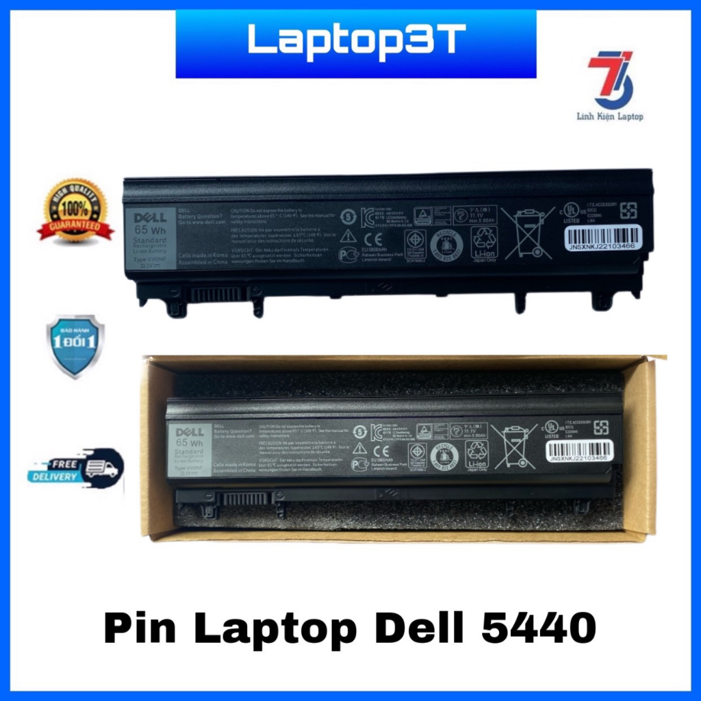 Pin Máy Tính Laptop Dell E5440 5440 tuổi thọ cao chính hãng bảo hành 09 tháng