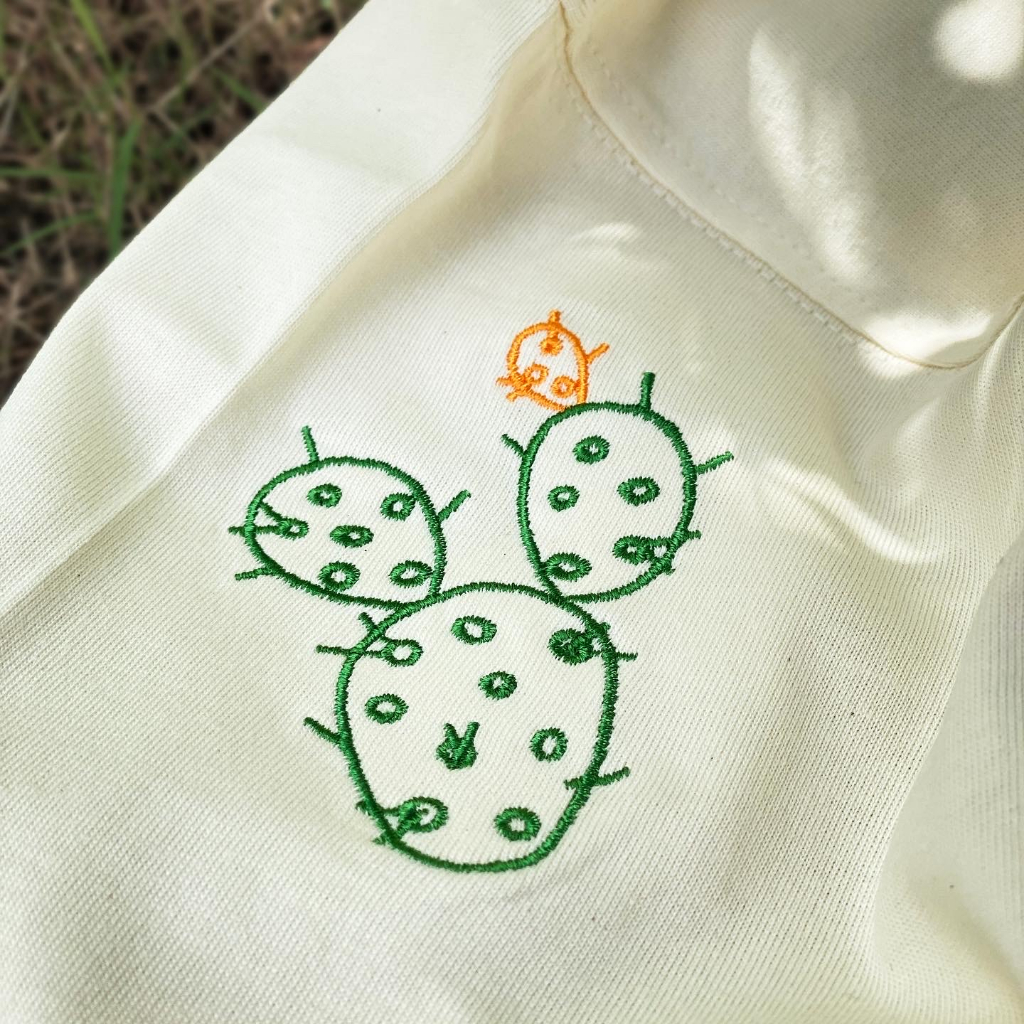 Áo thun tay ngắn nam nữ vải cotton thêu hoạ tiết xương rồng Cactus thiết kế WHENIMNASTY