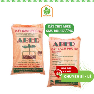 Đất thịt phù sa Aber, 10kg đất sạch giàu dinh dưỡng Aber trồng rau, hoa, cây cảnh an toàn - Phúc Lâm Shop