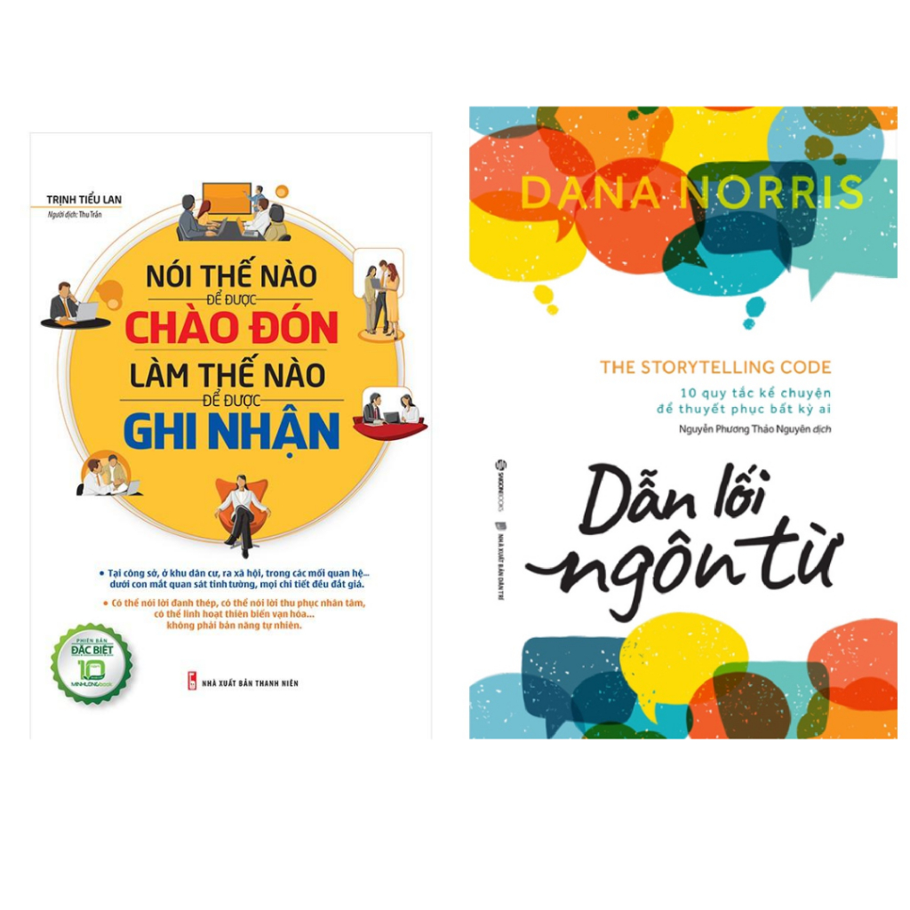 Sách Combo 2c: Nói Thế Nào Để Được Chào Đón, Làm Thế Nào Để Được Ghi Nhận ml + Dẫn Lối Ngôn Từ sg