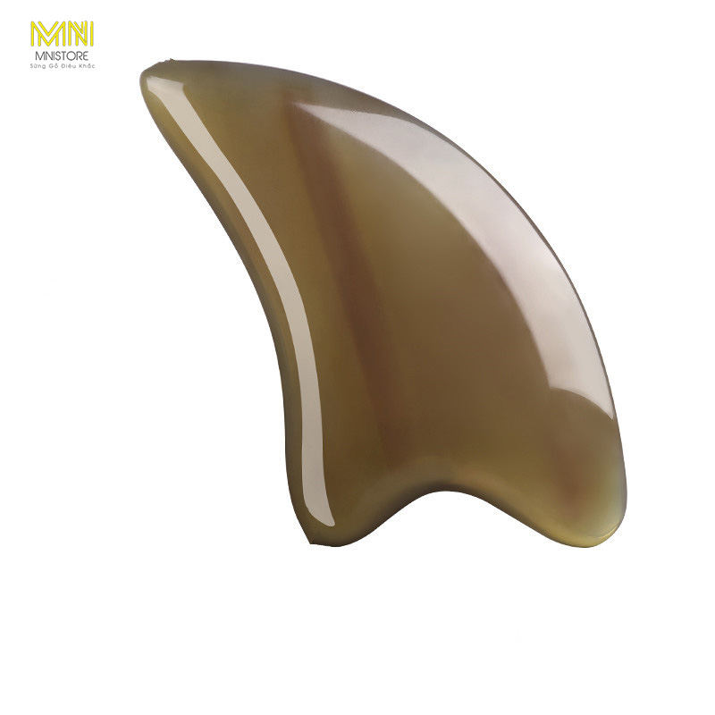 Dụng cụ massager sừng tim kích thước 6,5-9,5cm dày 4mm-1cm massage da mặt,giảm quầng thâm bọng mắt, giảm sưng