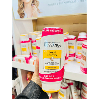 Dầu gội Dessange 250ml Dầu xả Dessange 200ml Nutri Extreme dưỡng tóc hư tổn dễ gãy rụng