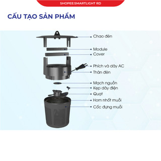 Đèn Bắt Muỗi Côn Trùng Rạng Đông DBM01 5w