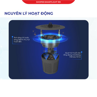 Đèn Bắt Muỗi Côn Trùng Rạng Đông DBM01 5w
