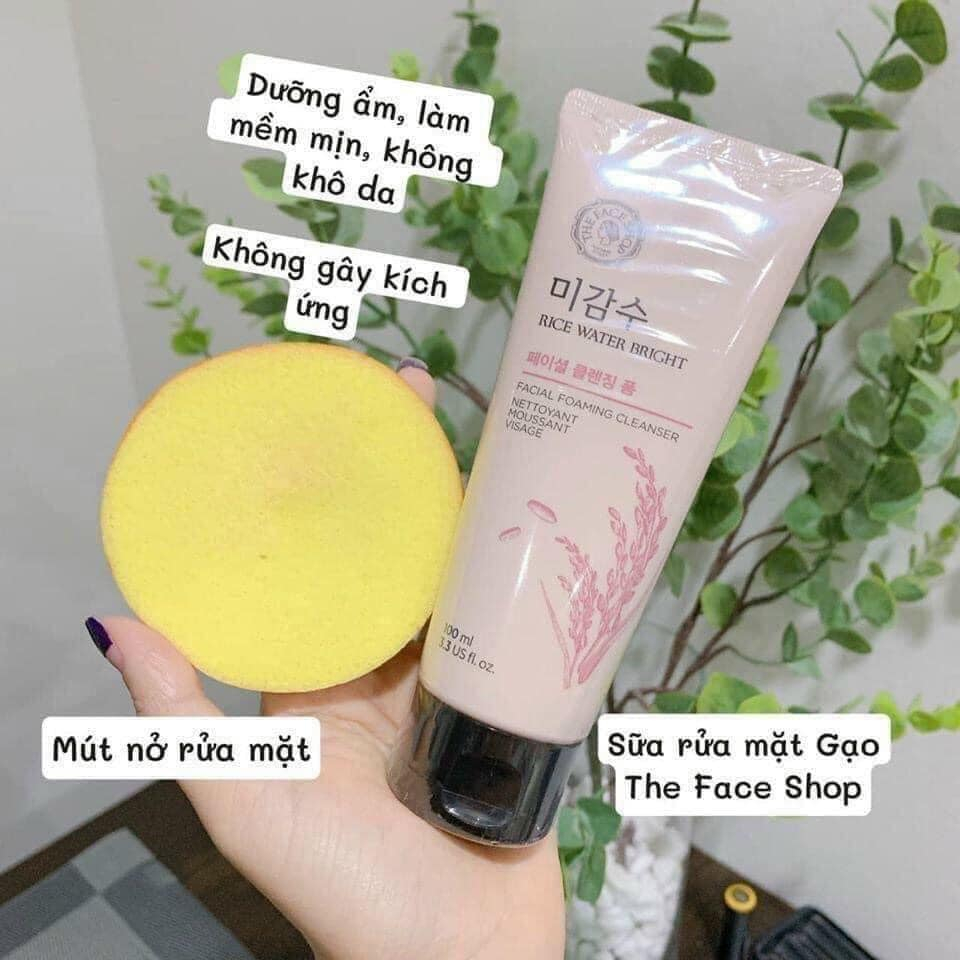 Sữa Rửa Mặt Gạo The Face Shop Rice Water Bright Cleansing Foam