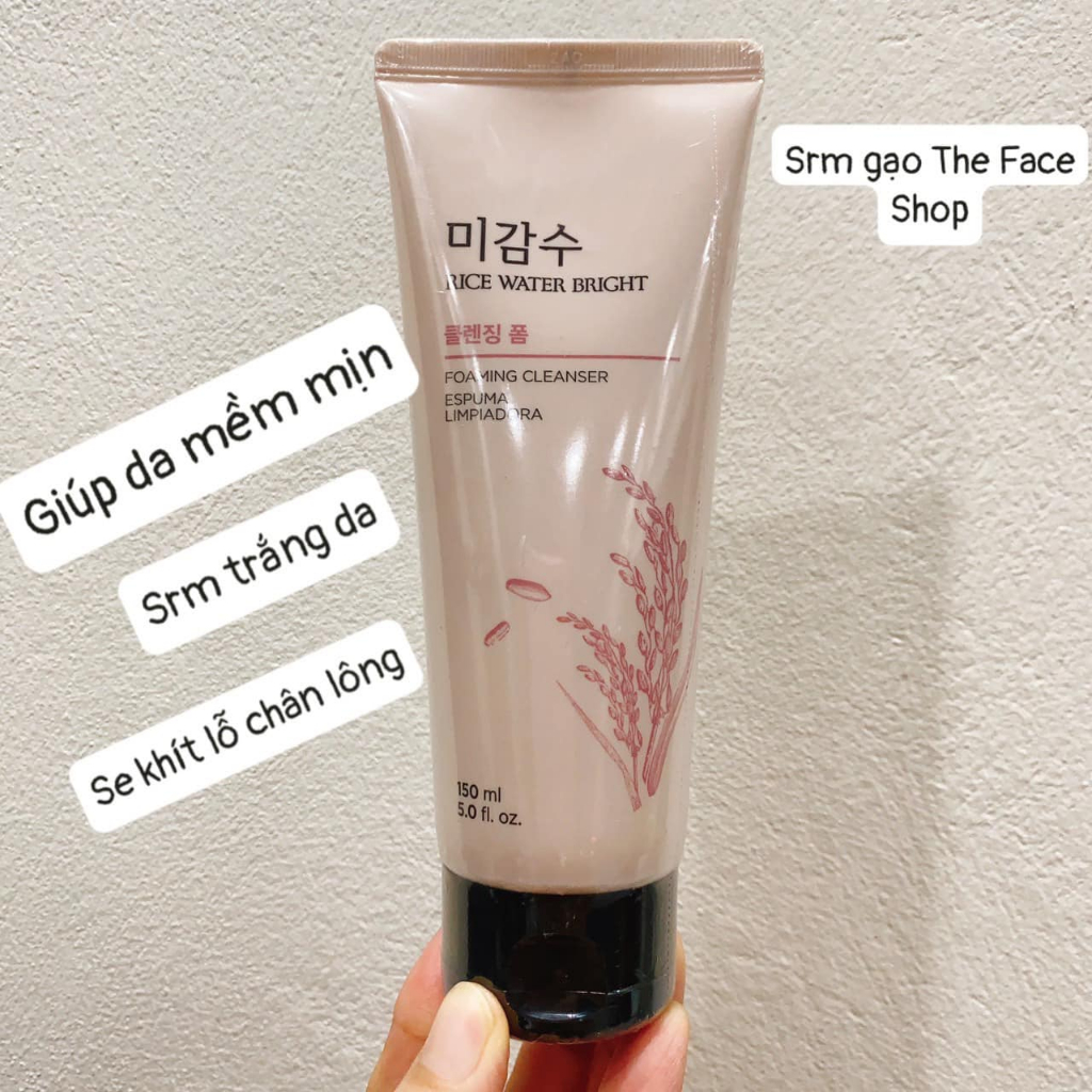 Sữa Rửa Mặt Gạo The Face Shop Rice Water Bright Cleansing Foam