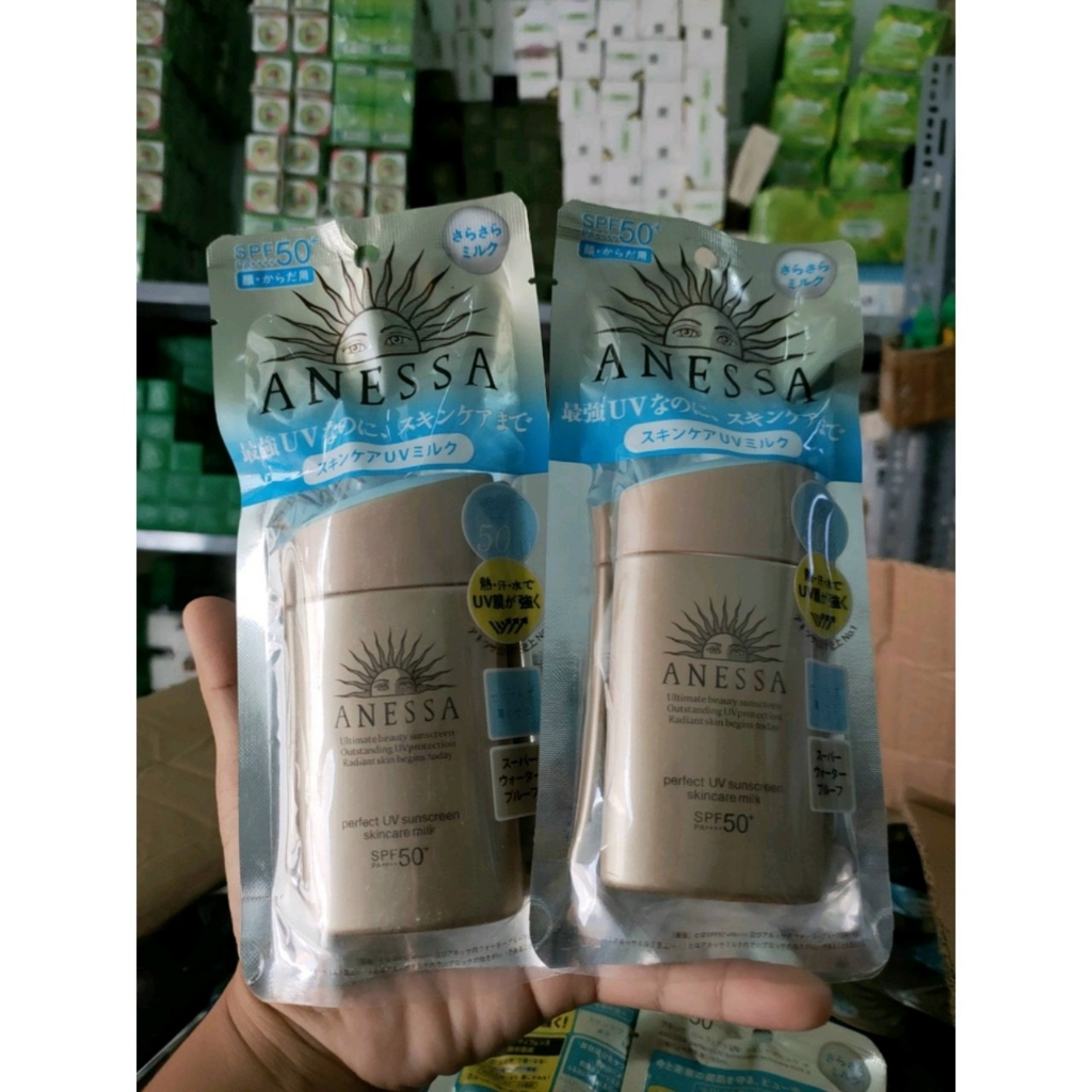Kem Chống Nắng Anessa Dưỡng Da Kiềm Dầu 12ml  Perfect UV Sunscreen Skincare Milk SPF50+/PA, sacdep_hcm