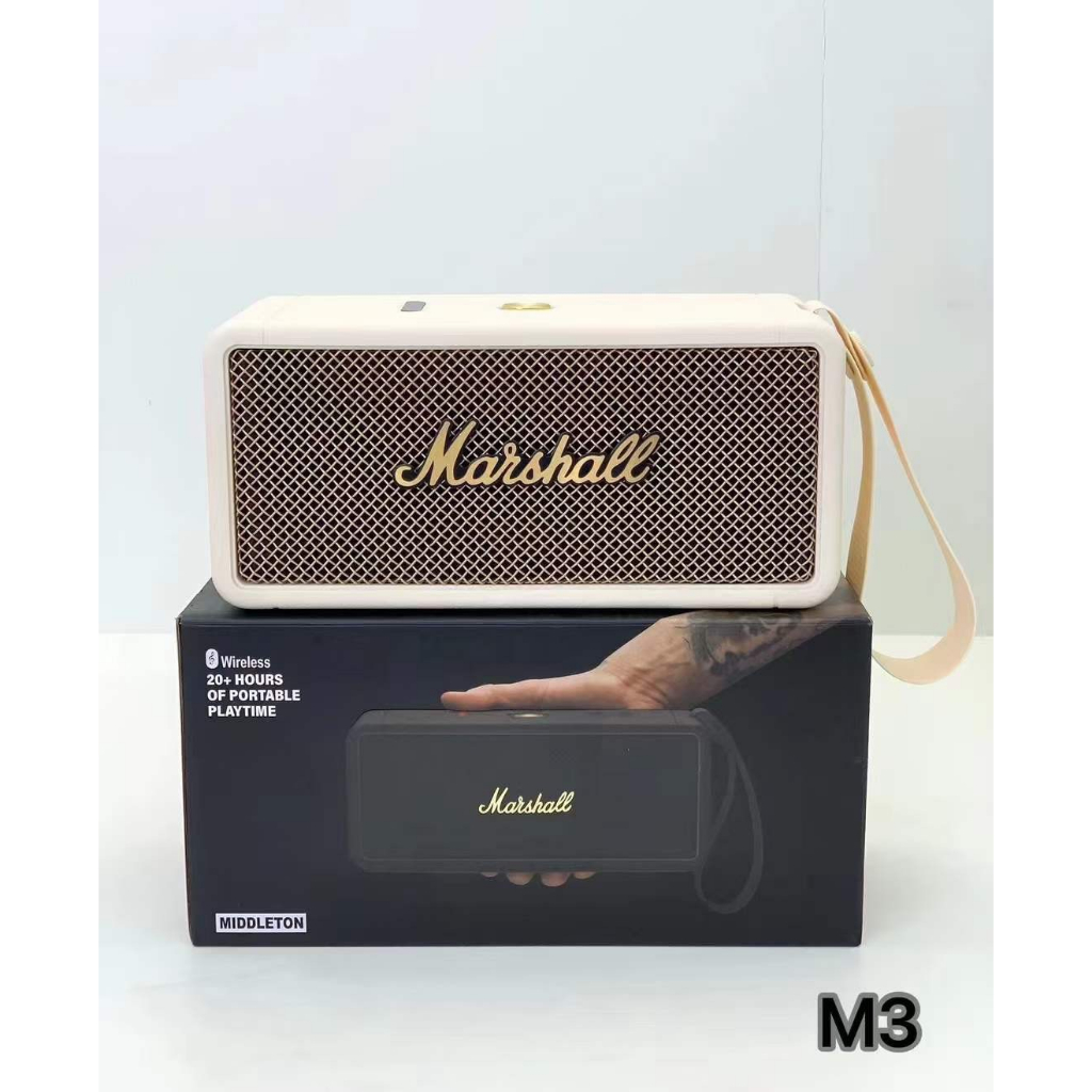 Loa Bluetooth Marshall Middleton M3 Nghe nhạc hay, 50w Pin Sử Dụng 20 giờ, Chống Nước IPX7 , Bảo Hành 12 Tháng