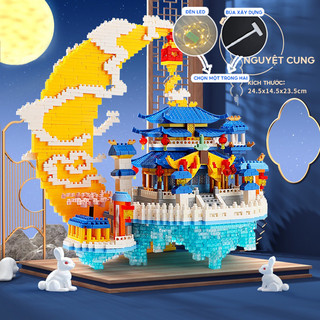 Mô hình lego lắp ráp lâu đài phát sáng cỡ lớn cực kì đẹp