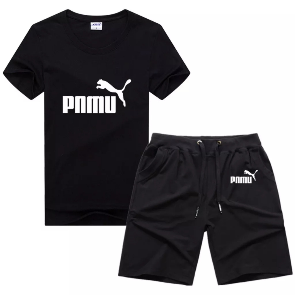 Bộ Phông Hè PUMMAA Tay Lỡ Hàng Cao Cấp Chất Cotton Thoáng Mát Thời Trang