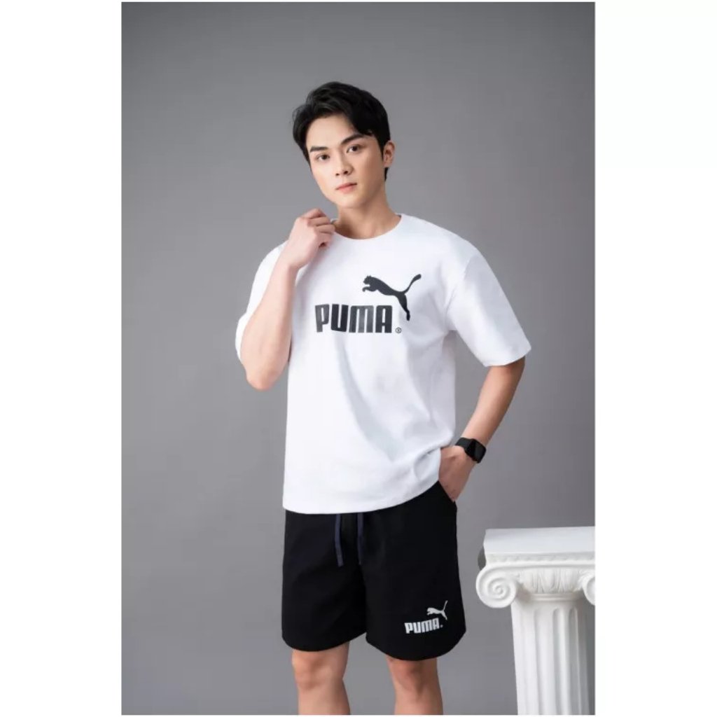 Bộ Phông Hè PUMMAA Tay Lỡ Hàng Cao Cấp Chất Cotton Thoáng Mát Thời Trang