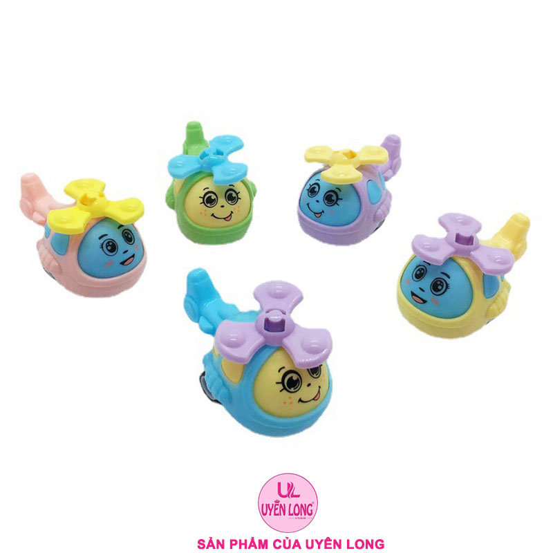 Đồ Chơi Máy Bay Trực Thăng Mini Chạy Cót, Chạy Đà Cho Bé, Đồ Chơi Trẻ Em, Nhiều Màu, Nhựa An Toàn Cho Trẻ