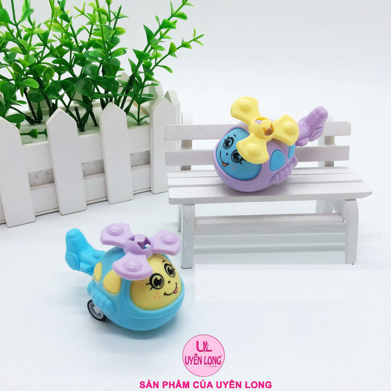 Đồ Chơi Máy Bay Trực Thăng Mini Chạy Cót, Chạy Đà Cho Bé, Đồ Chơi Trẻ Em, Nhiều Màu, Nhựa An Toàn Cho Trẻ
