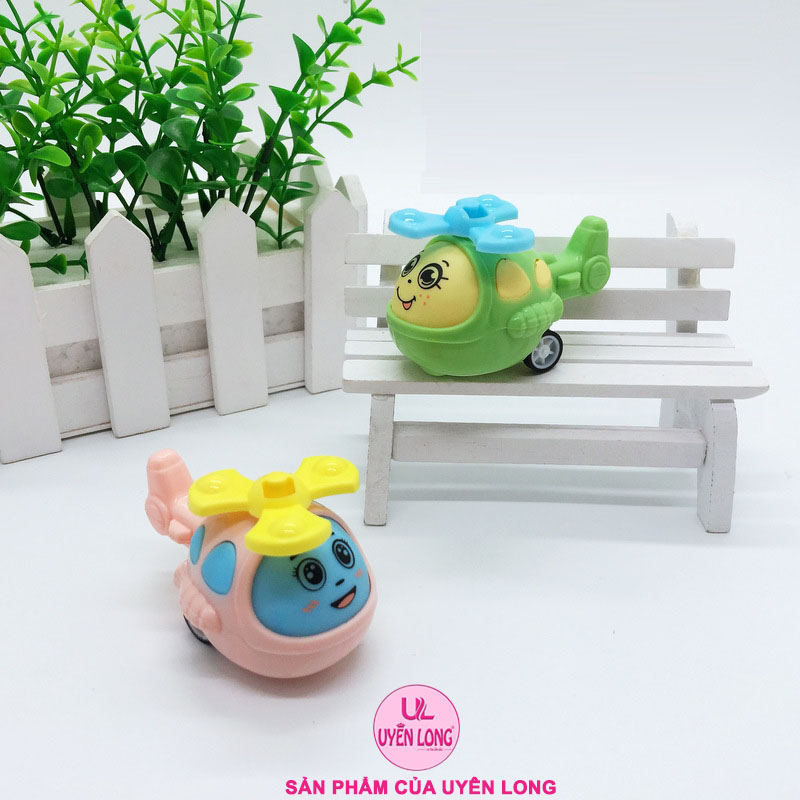 Đồ Chơi Máy Bay Trực Thăng Mini Chạy Cót, Chạy Đà Cho Bé, Đồ Chơi Trẻ Em, Nhiều Màu, Nhựa An Toàn Cho Trẻ