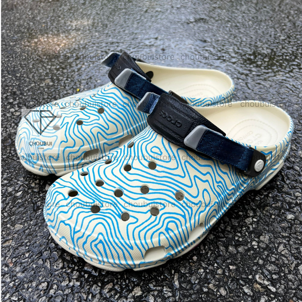 Sục crocs loang chính hãng, dép crocs Nam Nữ Họa Tiết loang ,Cross Classic đã fix lỗi nhẹ, LÙI 1 sz - choubui Store