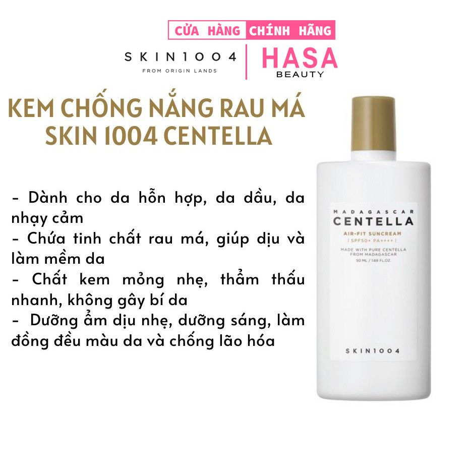 Kem chống nắng Skin1004 Madagascar Centella Air-Fit Suncream Plus 50ml
