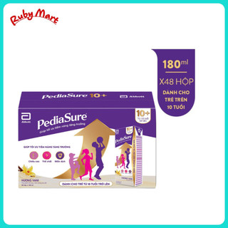 Thùng 48 hộp sữa pha sẵn pediasure 10+ cho trẻ từ 10 tuổi