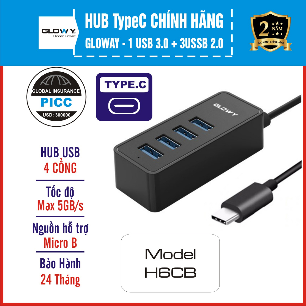HUB chia cổng USB ORICO | Gloway - Sản phấm chính hãng - Bảo hành 1 năm !!!