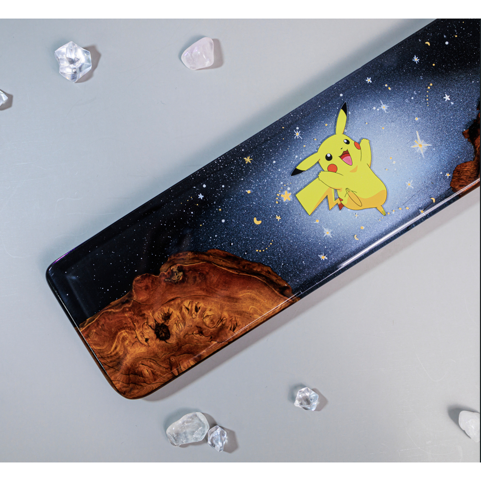 Kê tay bàn phím Pikachu siêu đẹp, chất liệu resin, phù hợp mọi bàn phím cơ