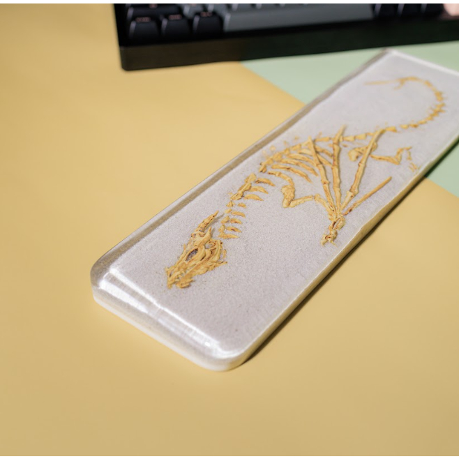 Kê tay bàn phím Xương Rồng hóa thạch, chất liệu resin bền đẹp chống cong, GMMK Pro Kê tay