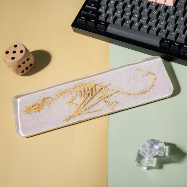 Kê tay bàn phím Xương Rồng hóa thạch, chất liệu resin bền đẹp chống cong, GMMK Pro Kê tay