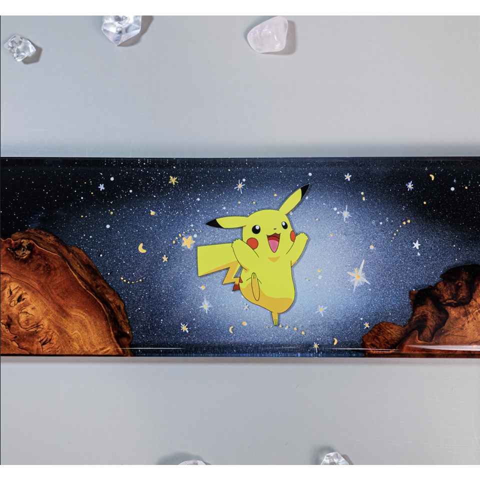 Kê tay bàn phím Pikachu siêu đẹp, chất liệu resin, phù hợp mọi bàn phím cơ