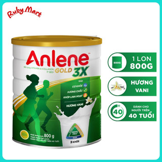 [Date 3.2025] Sữa bột Anlene 3X Vani lon 800g