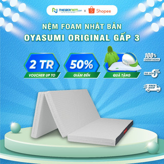 Đệm Foam Nhật Bản Oyasumi Original gấp 3 - Độ cao 9cm