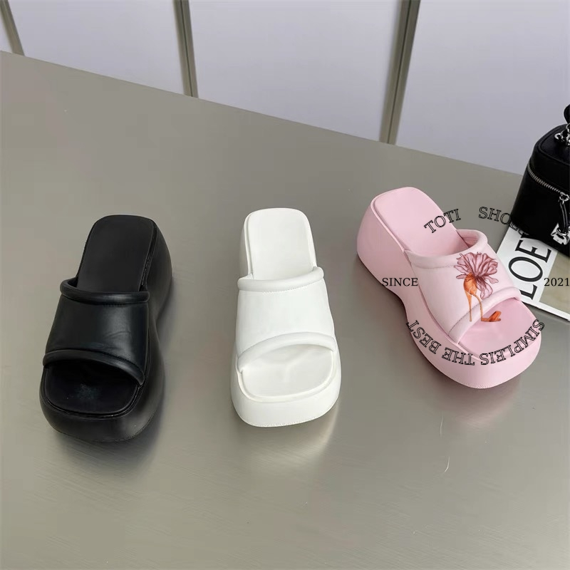 DÉP XUỒNG TOTIIE STORE - DÉP THỜI TRANG QUAI NGANG BẢNG DÀY TRƠN ĐẾ BẰNG HIỆN ĐẠI D2305680