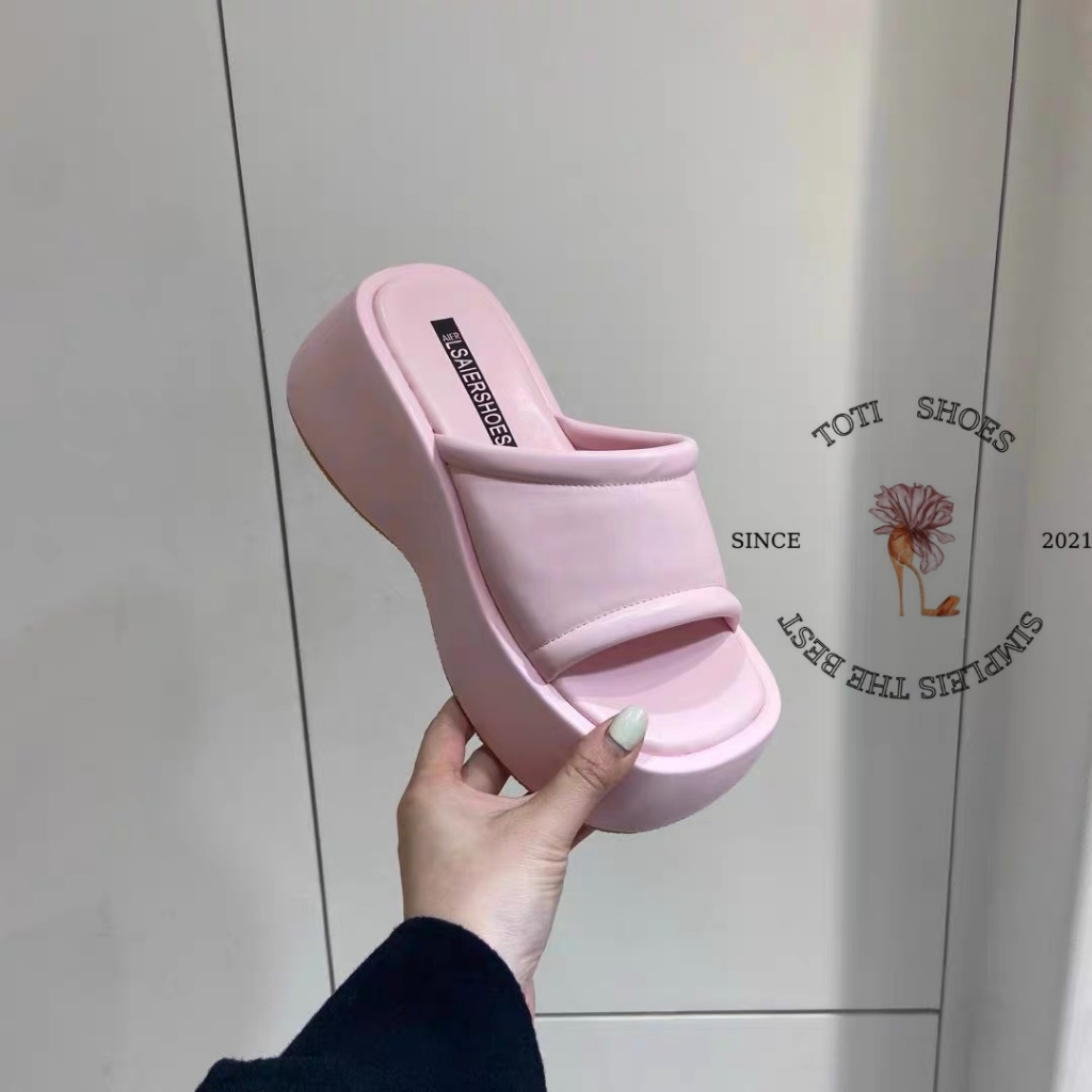 DÉP XUỒNG TOTIIE STORE - DÉP THỜI TRANG QUAI NGANG BẢNG DÀY TRƠN ĐẾ BẰNG HIỆN ĐẠI D2305680