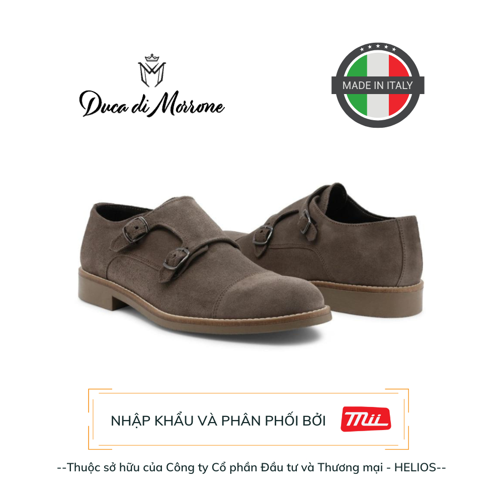 Giày Monk Strap Nam Da Nam Loafer Cao Cấp DUCA DI MORRONE  - Sản xuất và nhập khẩu Chính Hãng Từ Ý_ALCIDE-CAM