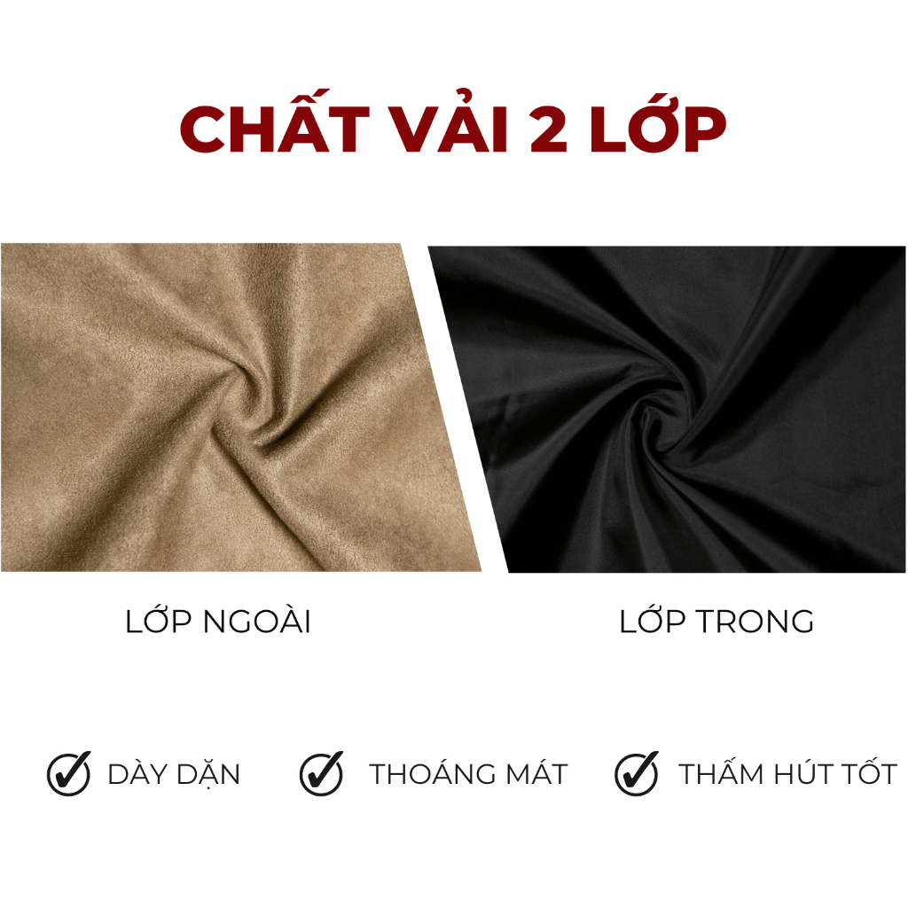 Áo khoác nam da lộn cổ trụ khóa kéo 2 lớp mang được 4 mùa HIDDLE | H06-AK1