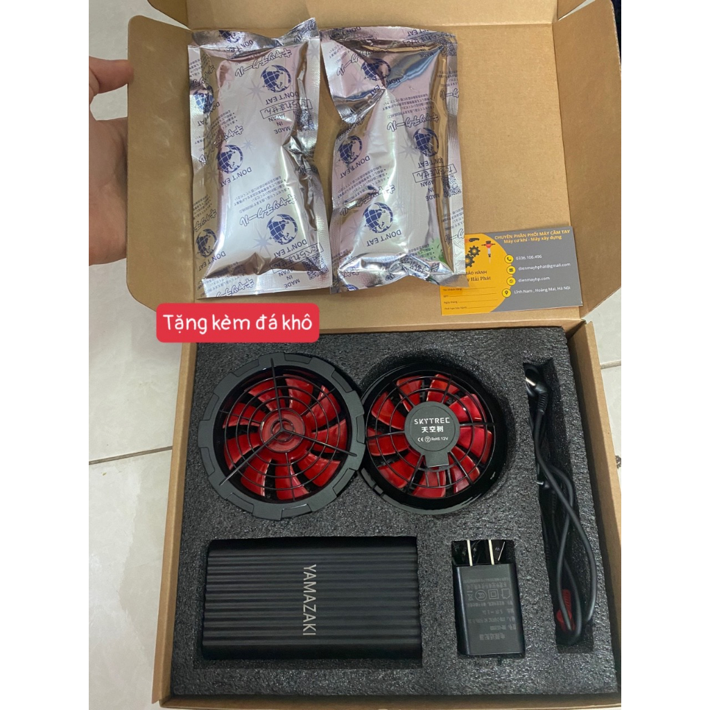 Áo điều hòa Nhật Bản KENKO, Áo quạt gió nam nữ siêu mát, chạy liên tục 12-15 tiếng chống nóng