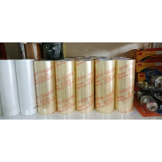 1 cuộn băng keo trong 5f dùng cho văn phòng, dán thùng 100 yards